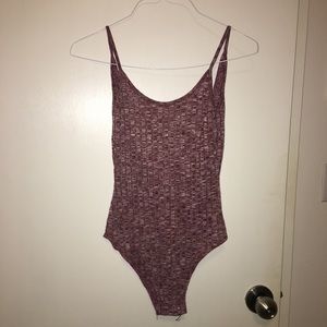 Pacsun ribbed plum bodysuit